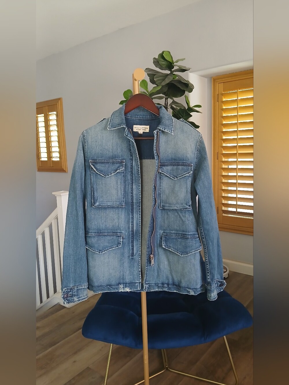 Nili Lotan Wren Jacket in Tribeca Wash. Size S - Picture 4 of 11